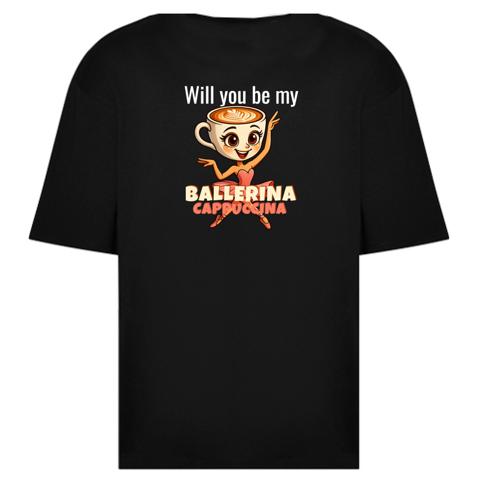 T-Shirt Oversize Ballerina Cappuccina