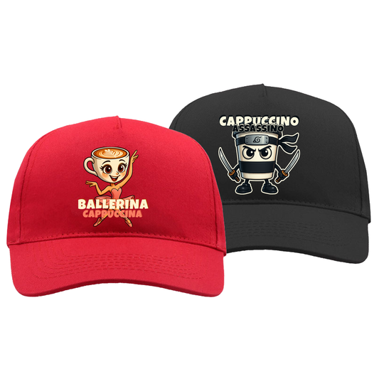Set Cappellini di Coppia - Cappuccino Brainrots Italiani